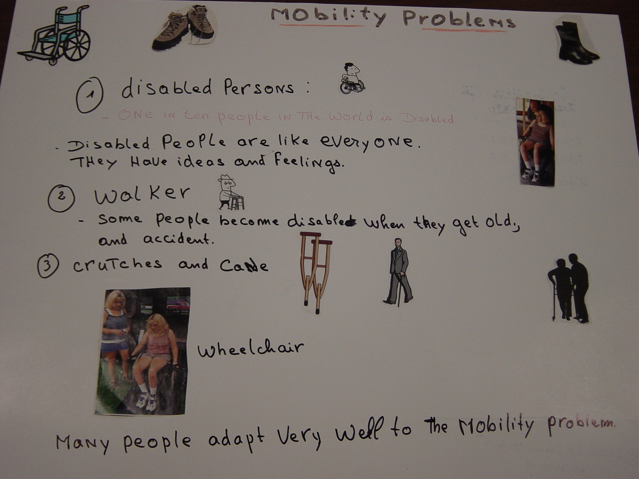 poster illustrating mobility issues