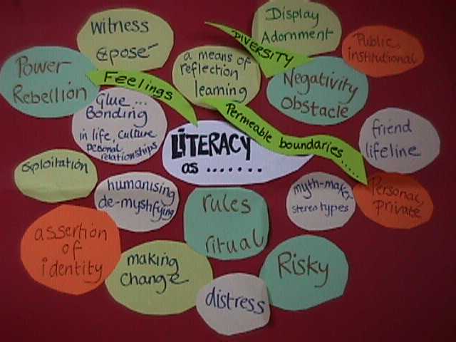 bubble captions: literacy as...